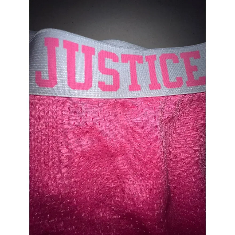 NWOT Justice Hot Pink Mesh Shorts 10